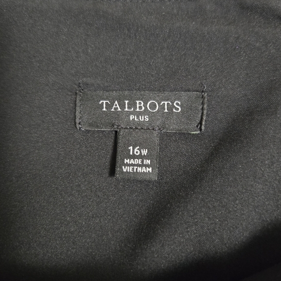 Talbots Black Dress. 16W - Picture 15 of 15